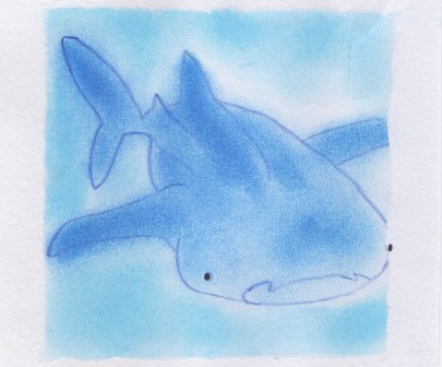 ジンベイザメのパステルアート